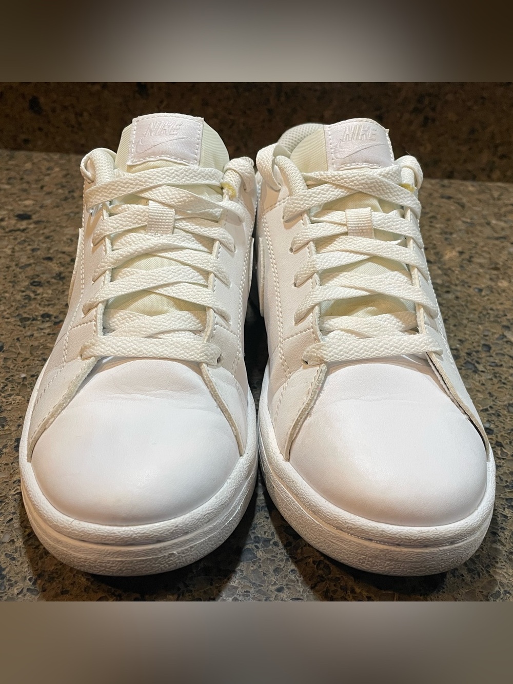 Nike Court Royale 2 Women’s Sz 7.5 Next Nature White Low-Top Leather Sneakers - Picture 7 of 11